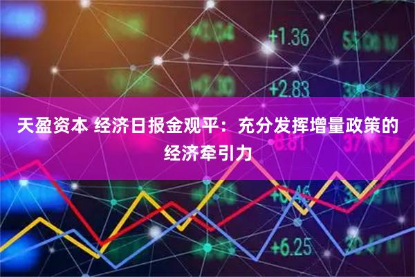 天盈资本 经济日报金观平：充分发挥增量政策的经济牵引力