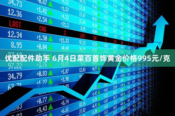 优配配件助手 6月4日菜百首饰黄金价格995元/克